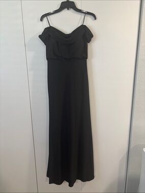 Jenny Yoo Sabine black bridesmaids dress